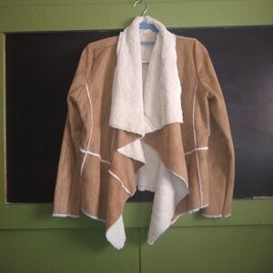Lovestitch Tan and Cream Teddy Jacket